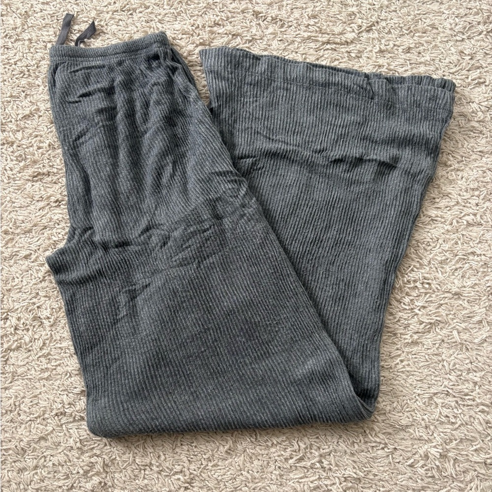 Auden Women’s Grey Wide Leg Sleepwear  Pants